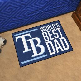 Tampa Bay Rays Rays World's Best Dad Starter Doormat - 19x30