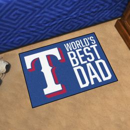 Texas Rangers Rangers World's Best Dad Starter Doormat - 19x30