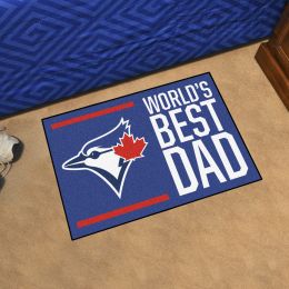 Toronto Blue Jays Blue Jays World's Best Dad Starter Doormat - 19x30