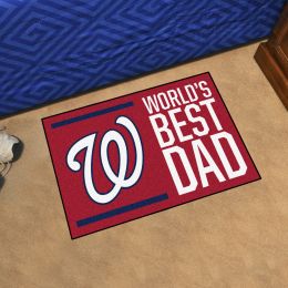 Washington Nationals Nationals World's Best Dad Starter Doormat - 19x30