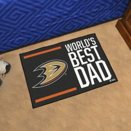 Anaheim Ducks Ducks World's Best Dad Starter Doormat - 19x30