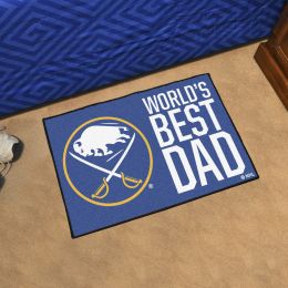 Buffalo Sabres Sabres World's Best Dad Starter Doormat - 19x30