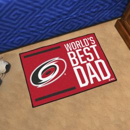 Carolina Hurricanes Hurricanes World's Best Dad Starter Doormat - 19x30