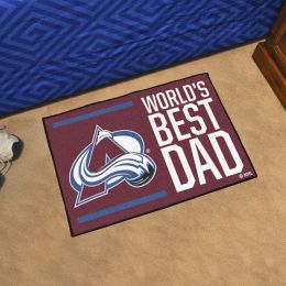 Colorado Avalanche Avalanche World's Best Dad Starter Doormat - 19x30