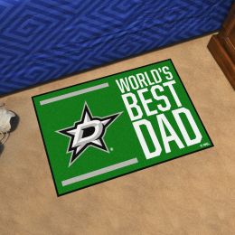 Dallas Stars Stars World's Best Dad Starter Doormat - 19x30