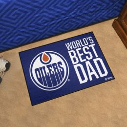 Edmonton Oilers World's Best Dad Starter Doormat - 19 x 30