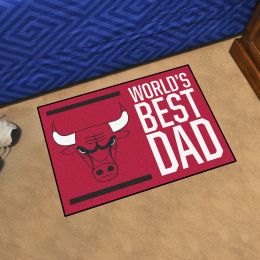 Chicago Bulls Bulls World's Best Dad Starter Doormat - 19x30