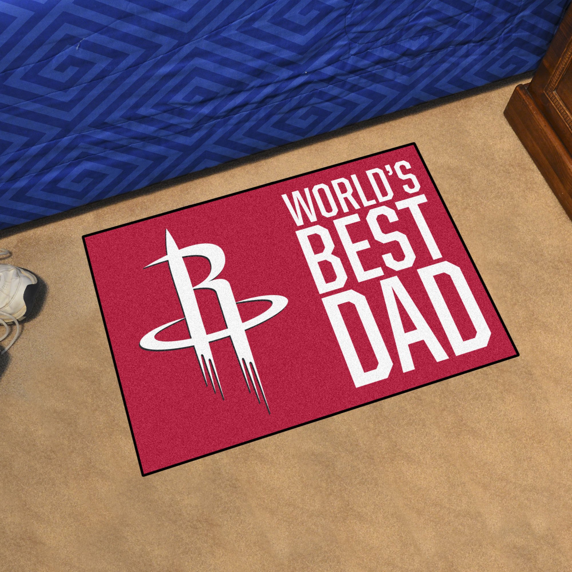 Houston Rockets Rockets World's Best Dad Starter Doormat - 19x30