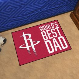 Houston Rockets Rockets World's Best Dad Starter Doormat - 19x30