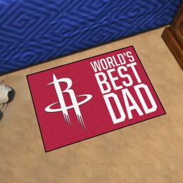 Houston Rockets Rockets World's Best Dad Starter Doormat - 19x30