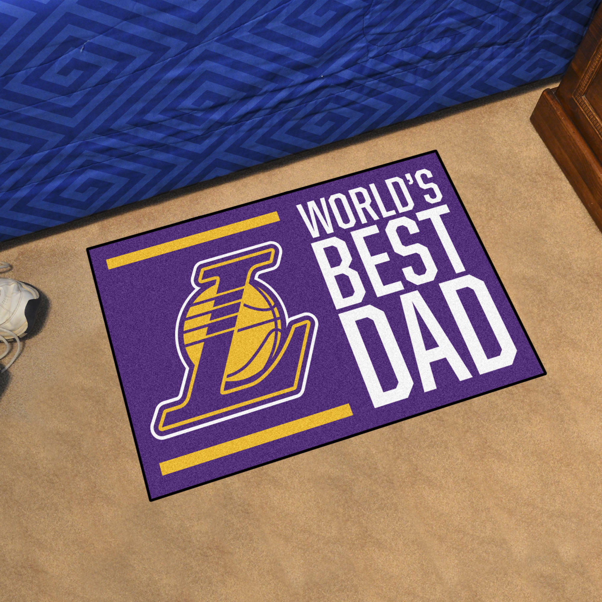 Los Angeles Lakers Lakers World's Best Dad Starter Doormat - 19x30
