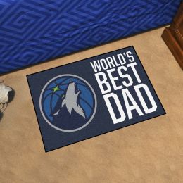 Minnesota Timberwolves Timberwolves World's Best Dad Starter Doormat - 19x30