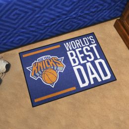 New York Knicks Knicks World's Best Dad Starter Doormat - 19x30