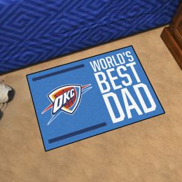 Oklahoma City Thunder Thunder World's Best Dad Starter Doormat - 19x30