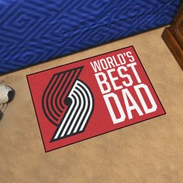 Portland Trail Blazers Trail Blazers World's Best Dad Starter Doormat - 19x30