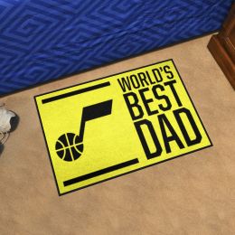 Utah Jazz Jazz World's Best Dad Starter Doormat - 19x30