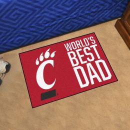 Cincinnati  Bearcats World's Best Dad Starter Doormat - 19x30