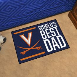 Virginia  Cavaliers World's Best Dad Starter Doormat - 19x30