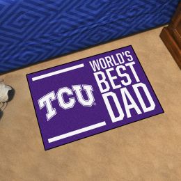 TCU  Horned Frogs World's Best Dad Starter Doormat - 19x30