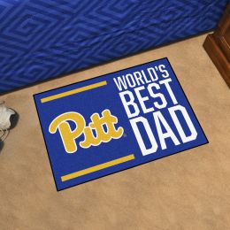 Pitt  Panthers World's Best Dad Starter Doormat - 19x30