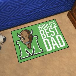 Marshall  Thundering Herd World's Best Dad Starter Doormat - 19x30