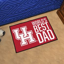 Houston  Cougars World's Best Dad Starter Doormat - 19x30