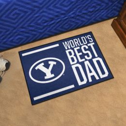 BYU  Cougars World's Best Dad Starter Doormat - 19x30