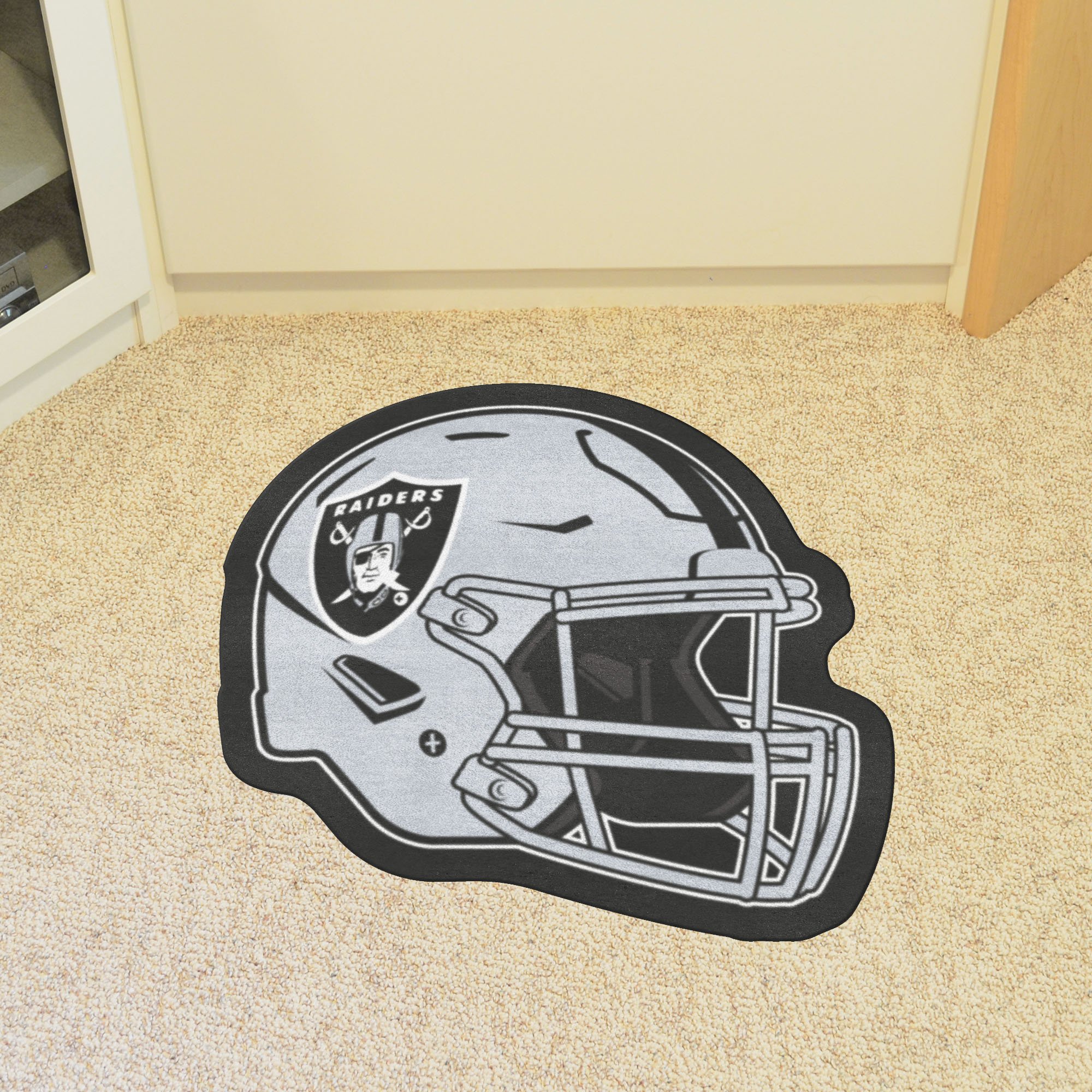 Oakland Raiders Football Rug