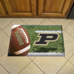 Purdue Boilermakers Football Scrapper Mat - 19 x 30 Rubber