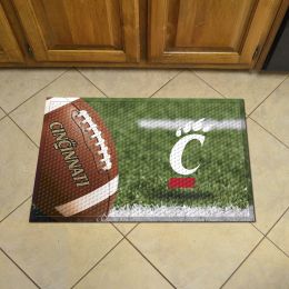 Cincinnati Bearcats Football Scrapper Mat - 19 x 30 Rubber