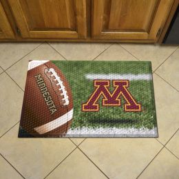 Minnesota Golden Gophers Football Scrapper Mat - 19 x 30 Rubber