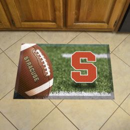 Syracuse Orange Football Scrapper Mat - 19 x 30 Rubber