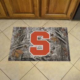 Syracuse Orange Camo Scrapper Mat - 19 x 30 Rubber