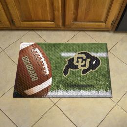 Colorado Buffaloes Football Scrapper Mat - 19 x 30 Rubber