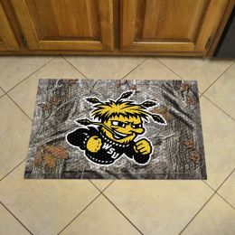 Wichita State Shockers Camo Scrapper Mat - 19 x 30 Rubber