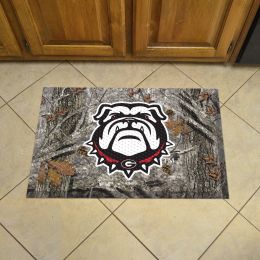 Georgia Bulldogs Camo Scrapper Mat - 19 x 30 Rubber