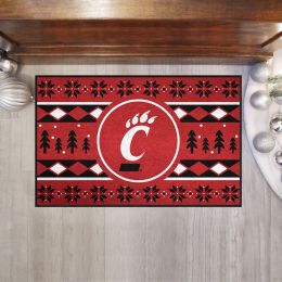 Cincinnati Bearcats Holiday Sweater Starter Doormat - 19 x 30