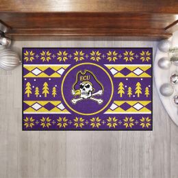 East Carolina Pirates Holiday Sweater Starter Doormat - 19 x 30
