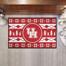 Houston Cougars Holiday Sweater Starter Doormat - 19 x 30
