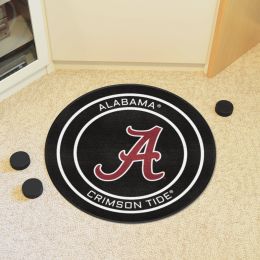 Alabama Crimson Tide Hockey Puck Shaped Area Rug