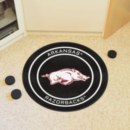 Arkansas Razorbacks Hockey Puck Shaped Area Rug