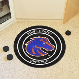 Boise State Broncos Hockey Puck Shaped Area Rug