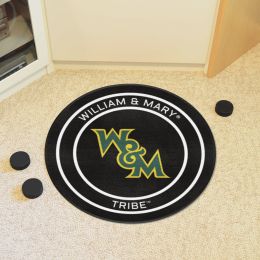 William & Mary Tribe Hockey Puck Shaped Area Rug