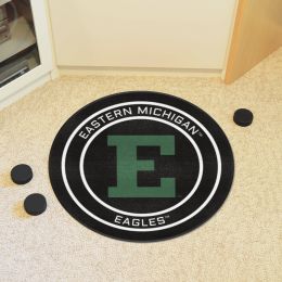 Eastern Michigan Eagles Hockey Puck Shaped Area Rug