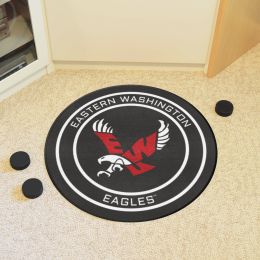 Eastern Washington Eagles Hockey Puck Shaped Area Rug