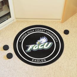 Florida Gulf Coast Eagles Hockey Puck Shaped Area Rug