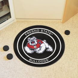 Fresno State Bulldogs Hockey Puck Shaped Area Rug