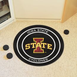 Iowa State Cyclones Hockey Puck Shaped Area Rug