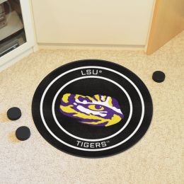 LSU Tigers Hockey Puck Shaped Area Rug