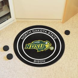 North Dakota State Bison Hockey Puck Shaped Area Rug